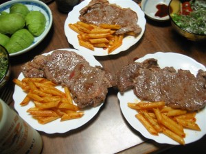 バースデイステーキ