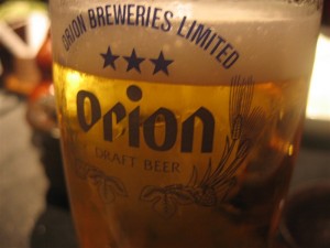 オリオンビール中生！