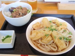 ぶっかけエビ天餅天うどん